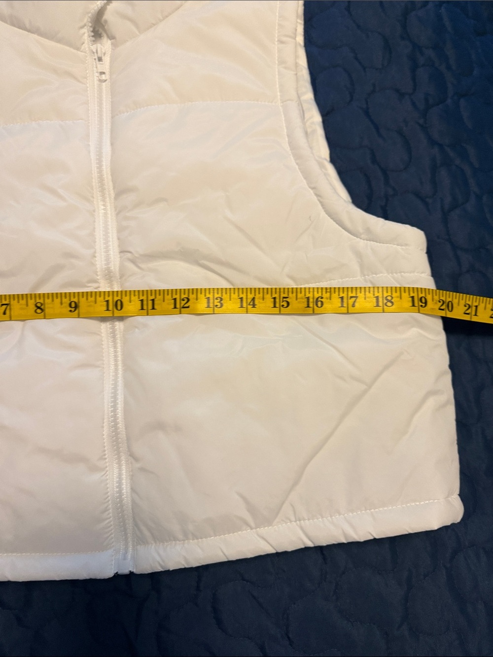 Quilted Puffer Vest Set in Tan & Cream - Picture 4 of 6
